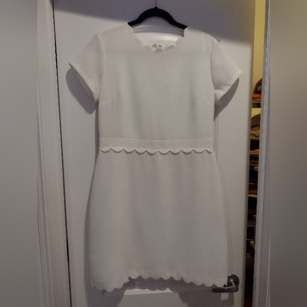 Club Monaco white mini dress size 12 Like New